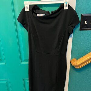 Maggy London short sleeve black maxi dress